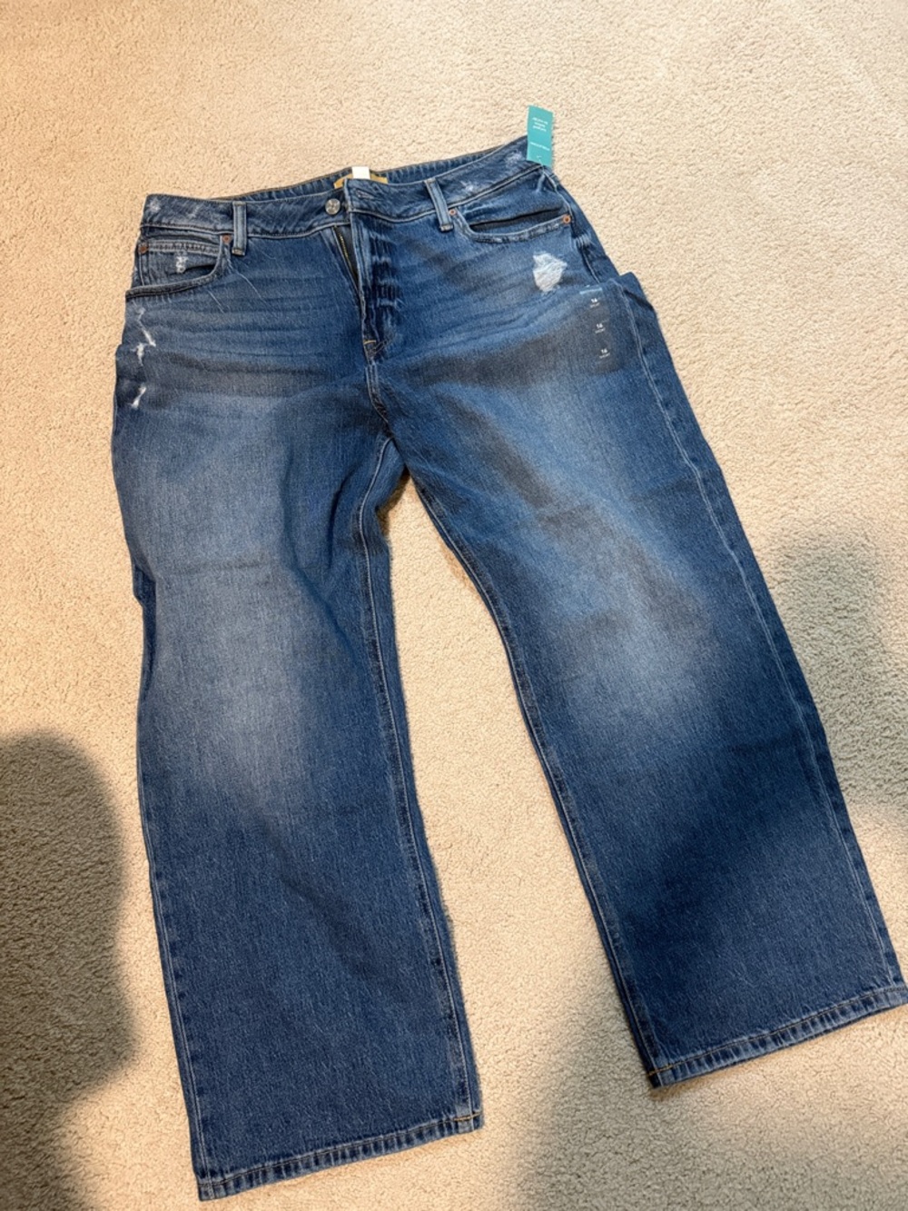 High-Rise Wide Leg Jeans in Medium Blue Wash